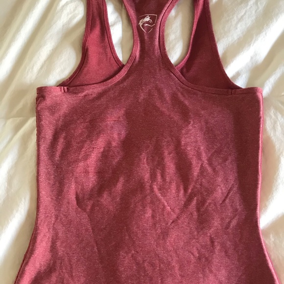Alphalete Red Heathered Racerback Tank Top - M - Picture 3 of 4